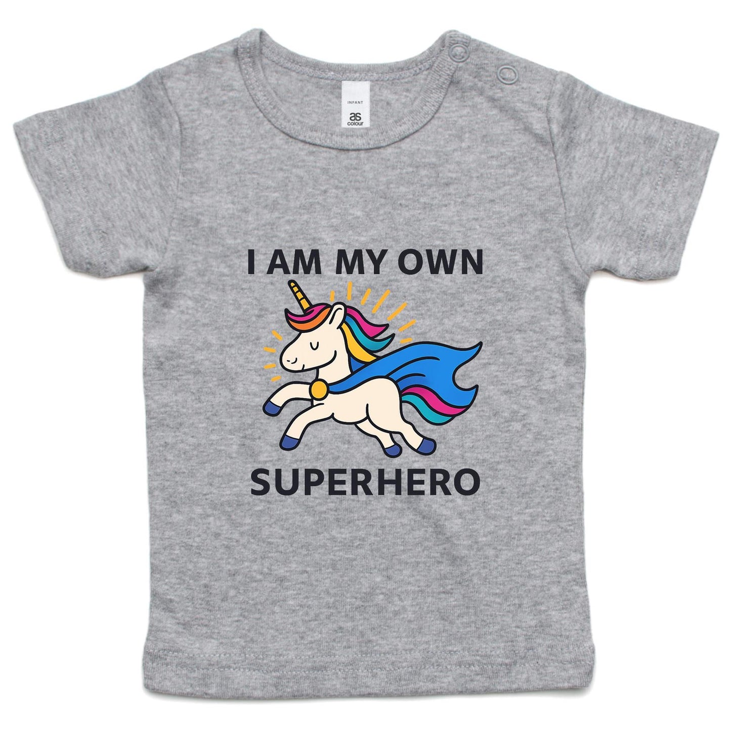 Infant/Toddler Superhero Unicorn Tee - Blue Cape