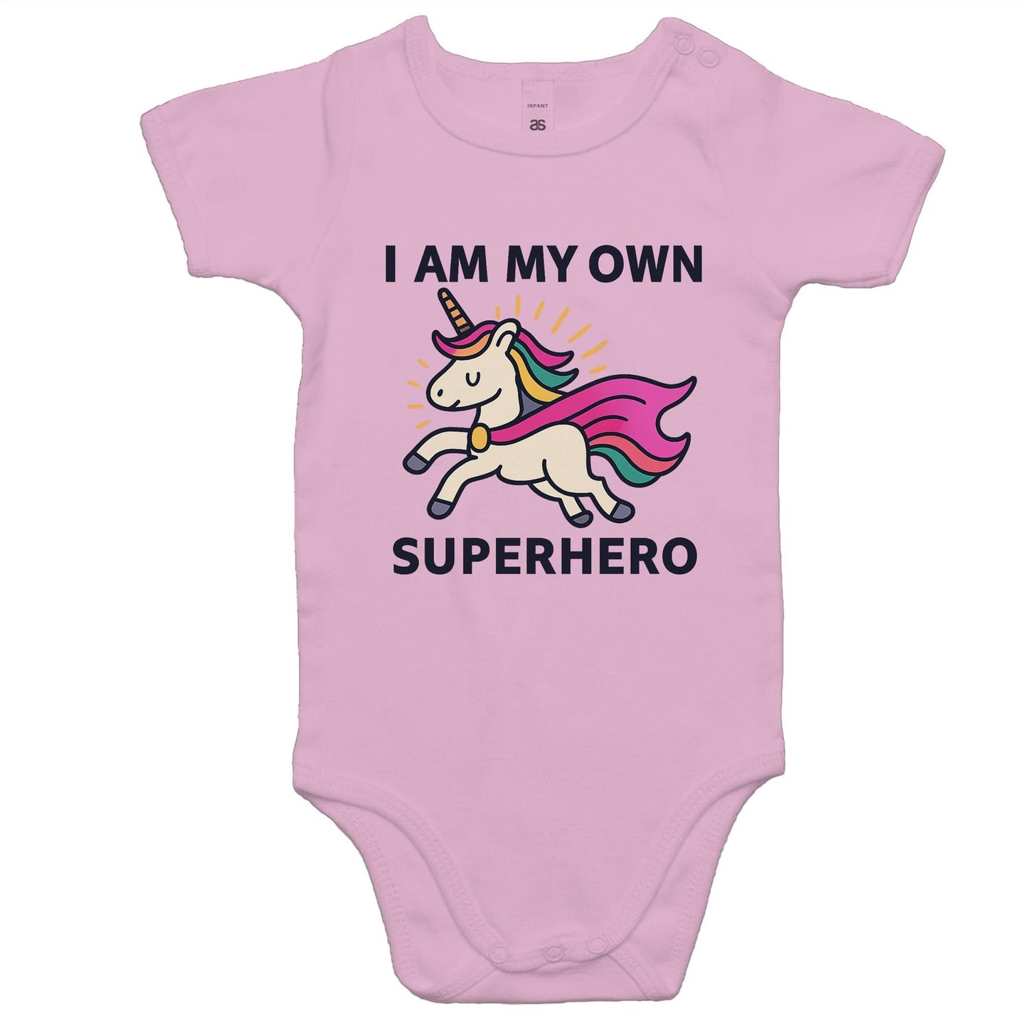 Superhero Unicorn - Baby Onesie Romper (Pink Cape)