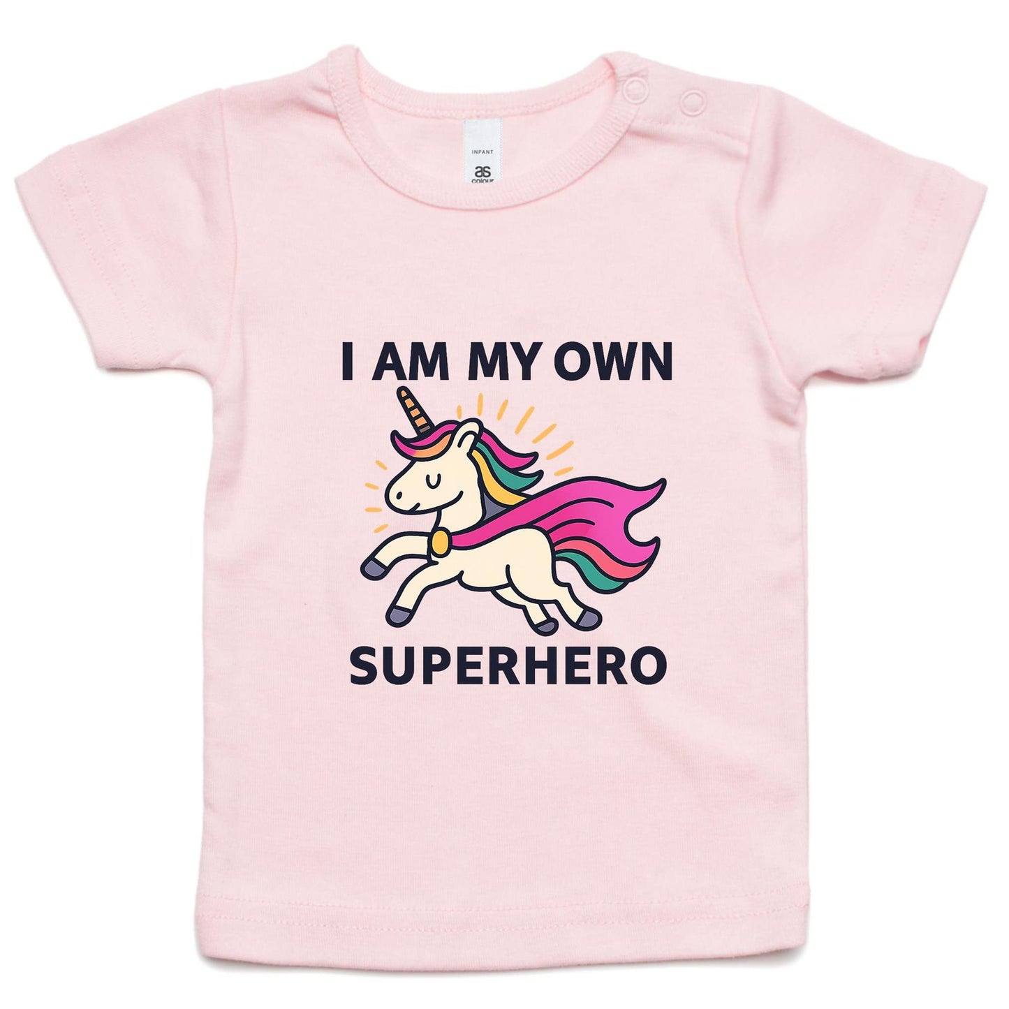Infant/Toddler Superhero Unicorn Tee - Pink Cape
