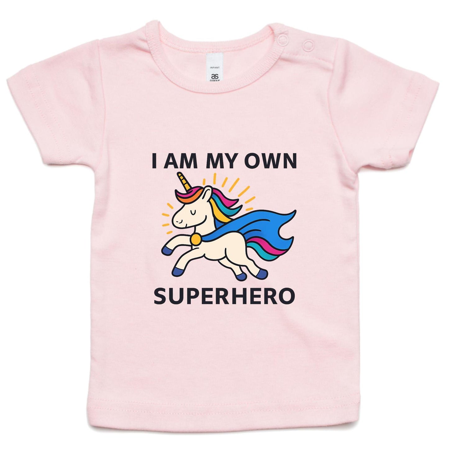Infant/Toddler Superhero Unicorn Tee - Blue Cape