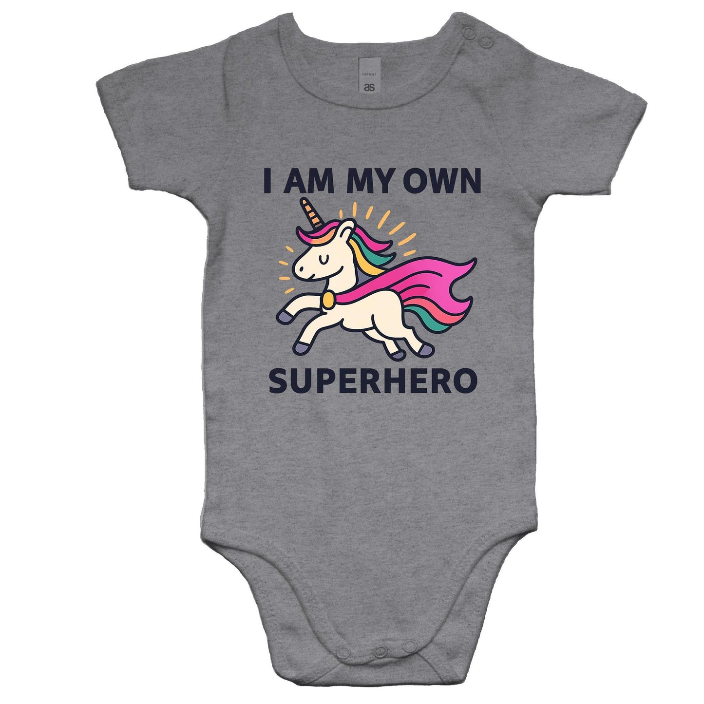 Superhero Unicorn - Baby Onesie Romper (Pink Cape)