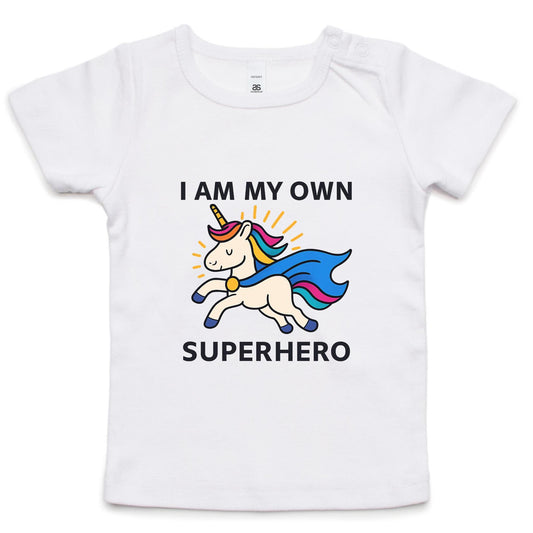 Infant/Toddler Superhero Unicorn Tee - Blue Cape